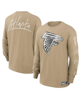 Nike Men's Tan Atlanta Falcons Essential Statement Max90 Long Sleeve T-Shirt