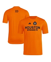 Adidas Men's Orange Houston Dynamo Fc 2025 Jersey Hook Aeroready T-Shirt