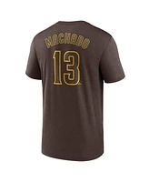 Nike Men's Manny Machado Brown San Diego Padres Legend Name and Number Home T-Shirt
