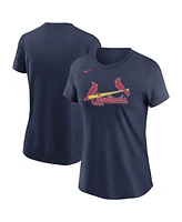 Nike Women's Navy St. Louis Cardinals Wordmark T-Shirt
