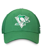 Fanatics Men's Kelly Green Pittsburgh Penguins Authentic Pro St. Patrick's Day Flex Hat