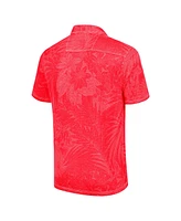 Tommy Bahama Men's Scarlet Ohio State Buckeyes Big Tall Sport Santiago Paradise Polo Shirt
