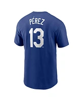 Nike Men's Salvador Perez Royal Kansas City Royals Fuse Name Number T-Shirt
