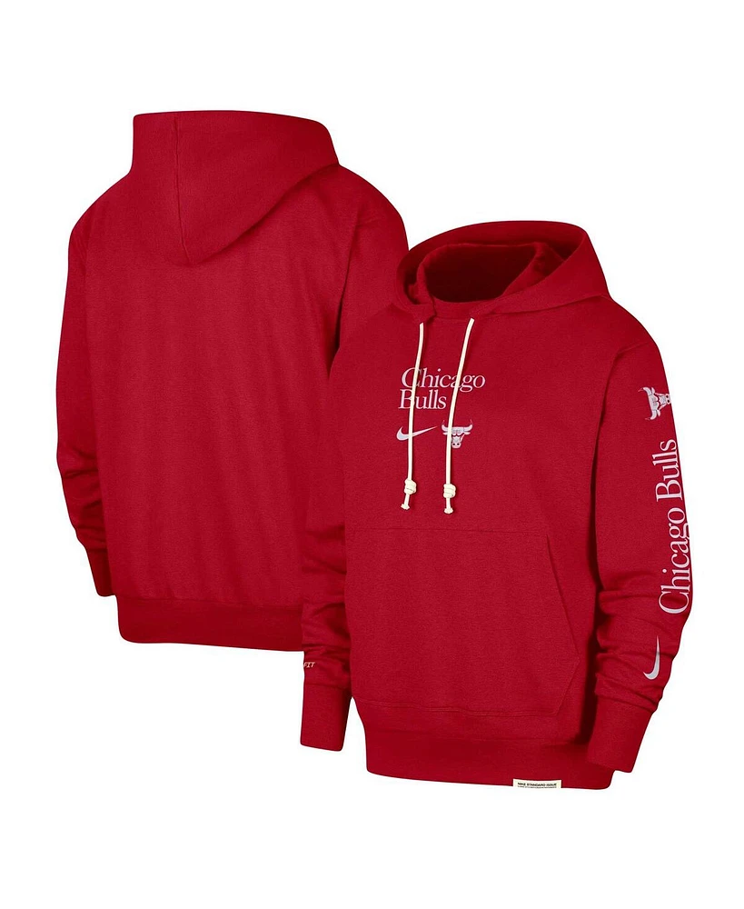 Nike Men's Red Chicago Bulls Authentic Performance Pullover Hoodie