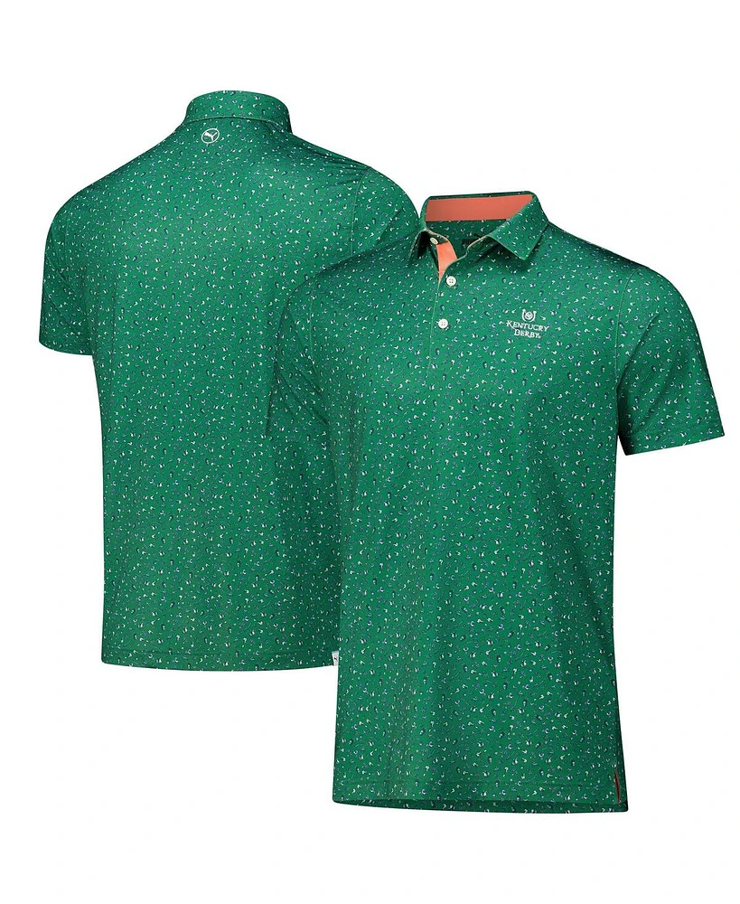 Puma Men's Green Kentucky Derby Mattr Superfecta Polo Shirt