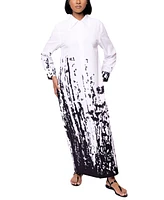 Dai Moda Women's Bali Tide Print Maxi Dress