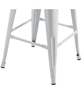 Counter Stool Chair with Footrest and Tapered Legs for Stylish and Comfortable Seating