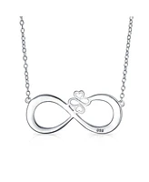 Bling Jewelry Ayllu Amulet Talisman Unique Intertwine Symbol Inspirational Words Bff Open Infinity Heart Clover Love Luck Unity Pendant Necklace