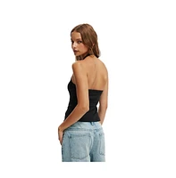 Cotton On Women's Alexa Button Front Halter