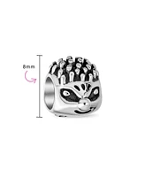 Bling Jewelry Cute Whimsical Hedgehog Animal Charm Bead Oxidized .925 Sterling Silver