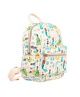 Disney Princesses Youth Girls 11.5" Mini Backpack Featuring Belle, Tiana, Jasmine, Ariel, Snow White