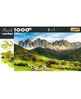 Trefl Red 1000 Piece Puzzle & Sorter - Beautiful Dolomite Landscape
