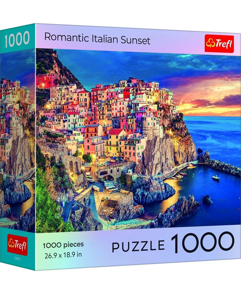 Trefl Red 1000 Piece Puzzle - Romantic Italian Sunset