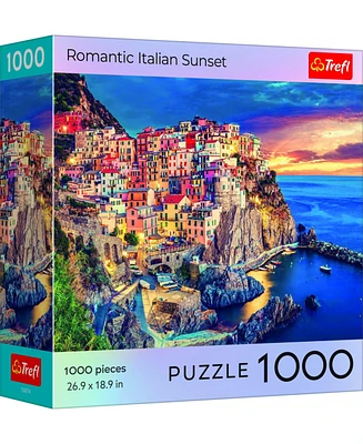 Trefl Red 1000 Piece Puzzle - Romantic Italian Sunset