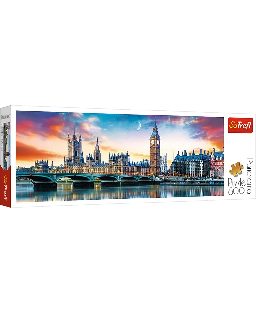 Trefl Red 500 Piece Panorama Puzzle - Big Ben and Palace of Westminster, London / Fotolia