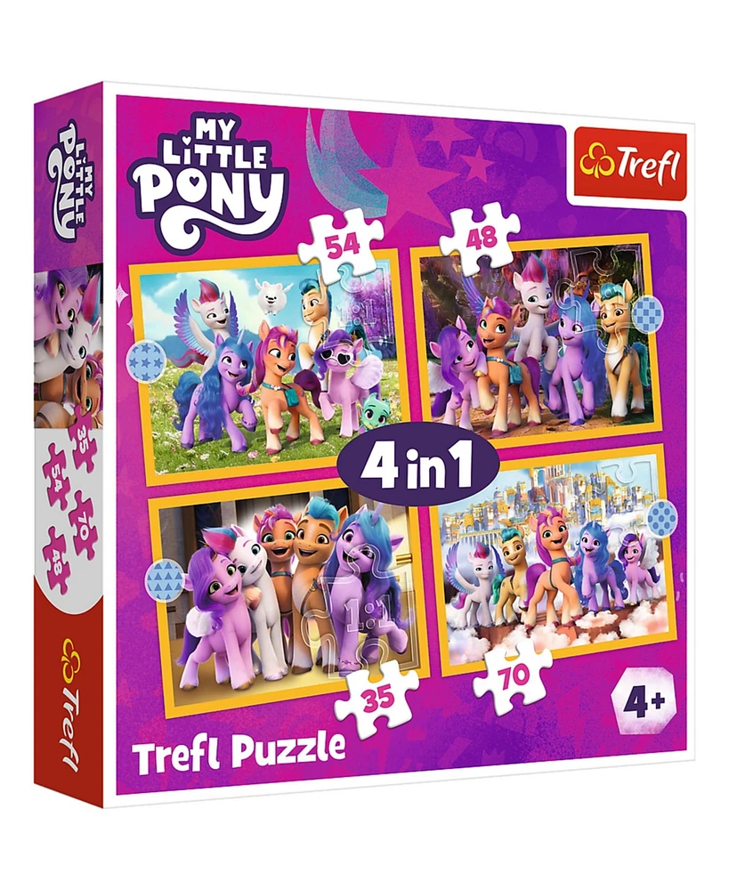 Trefl Red 4 in 1 Puzzle - My Little Pony - Meet the Ponies