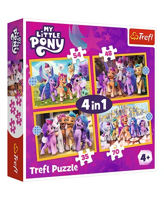 Trefl Red 4 in 1 Puzzle - My Little Pony - Meet the Ponies
