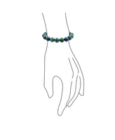 Bling Jewelry Natural Stones Multi Color Big Round Bead 12MM Strand Stackable Stretch Bracelet