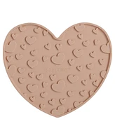Enrichment Lick Mat: Blush Pink Heart