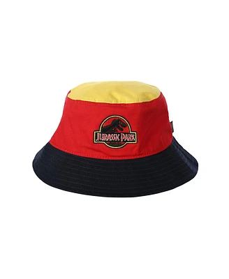 Jurassic Park Men's Embroidered Logo Colorblock Bucket Hat