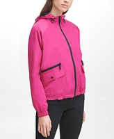 Karl Lagerfeld Women's Hooded Bomber