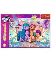 Trefl Red 100 Piece Glitter Puzzle - My Little Pony - Shiny Ponies