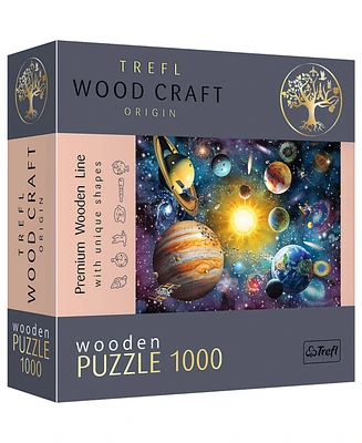 Trefl Wood Craft 1000 Piece Wooden Puzzle - Journey Through the Solar System