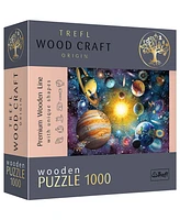 Trefl Wood Craft 1000 Piece Wooden Puzzle - Journey Through the Solar System