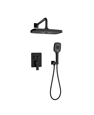 Casainc Pressure-balanced Valve Included All-In-One Kit with Rough In-Valve Thermostatic Shower System