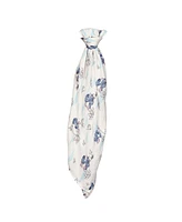 Lambs & Ivy Baby Disney Stitch Bamboo Muslin Swaddle Blanket & Plush Toy Gift Set