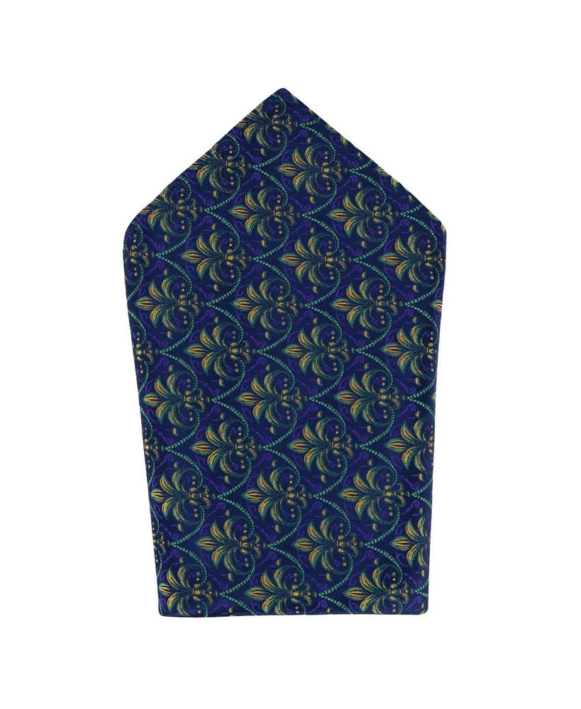 Trafalgar Men's The French Quarter Fleur dis Lis Silk Novelty Pocket Square