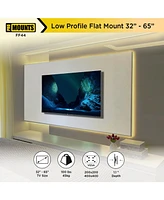 ProMounts Flat/Fixed Tv Wall Mount for 32" to 65" TVs, Holds up to 100lbs