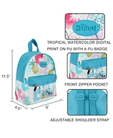 Lilo & Stitch Stitch With Pineapple Faux Leather 11.5" Mini Backpack