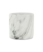 Marbleized Ceramic Round Planter – Elegant Pot for Indoor & Outdoor Gardens