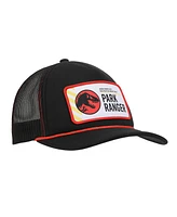 Jurassic Park Men's Park Ranger Badge Trucker Black Hat