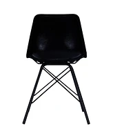 Stylish Faux Leather Upholstered Side Chair for Modern Decor