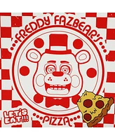Five Nights At Freddy's Freddy Fazbear's Pizza Box White 12.5" Novelty Crossbody Bag