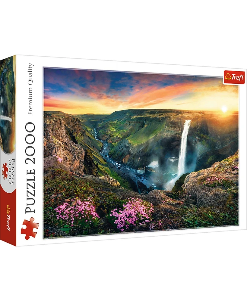Trefl Red 2000 Piece Puzzle - Haifoss Waterfall, Iceland