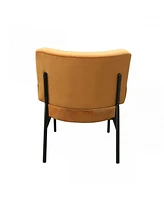 Modern Accent Chair with Rectangle and Circle Design – Unique Statement Piece