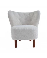 Wingback Chair with Polka Dot Upholstery – Chic and Comfortable
