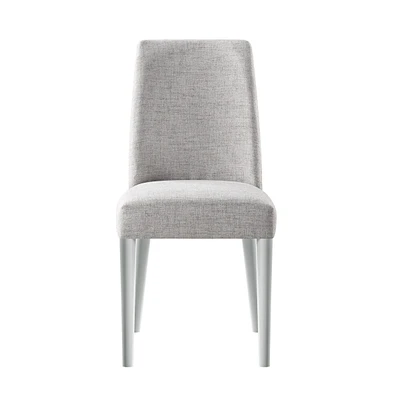 Upholstered Parsons Chair with Solid Wood Legs