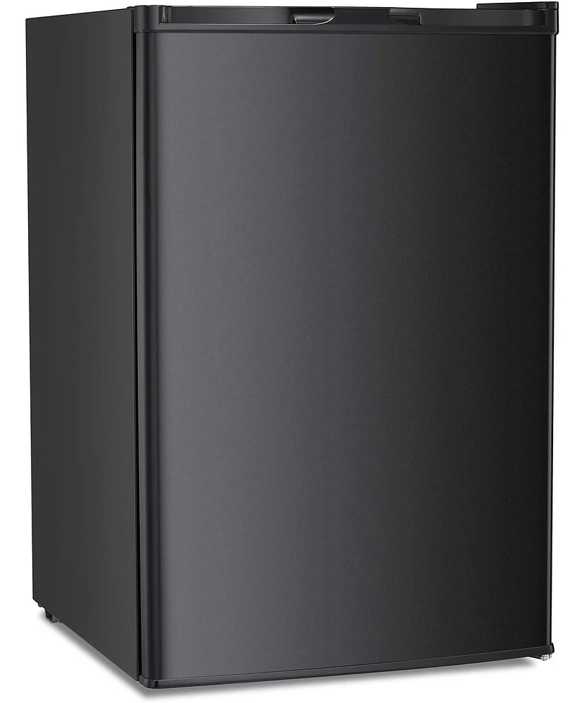 Cowsar Upright Freezer 3.0 Cu.ft, Compact Mini Freezer with Reversible Single Door, Temperature Control, Removable Shelves, Small freezer Stainless St