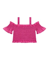 Guess Big Girls Chiffon Off-The-Shoulder Top