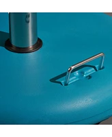 Teal Concrete Umbrella Base - Patio Table or Standalone