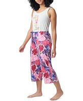 Hue Women's The Great Palms Printed Capri Pajama Pants
