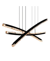 Cwi Lighting 26" Metal Saber Integrated Led Chandelier