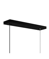 Cwi Lighting 17" Metal Moon Integrated Led Chandelier