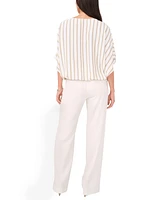 Vince Camuto Women's Striped 3/4-Sleeve Top
