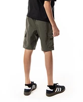 Ring of Fire Big Boys Harley Stretch Tech Fabric Pull-On Cargo Shorts with Moto Detailing