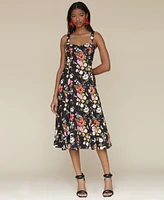 Avec Les Filles Women's Fit & Flare Floral-Print Dress